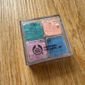 The Body Shop Shimmer Quad Eyeshadow - Peach, Teal, Blue, Lilac